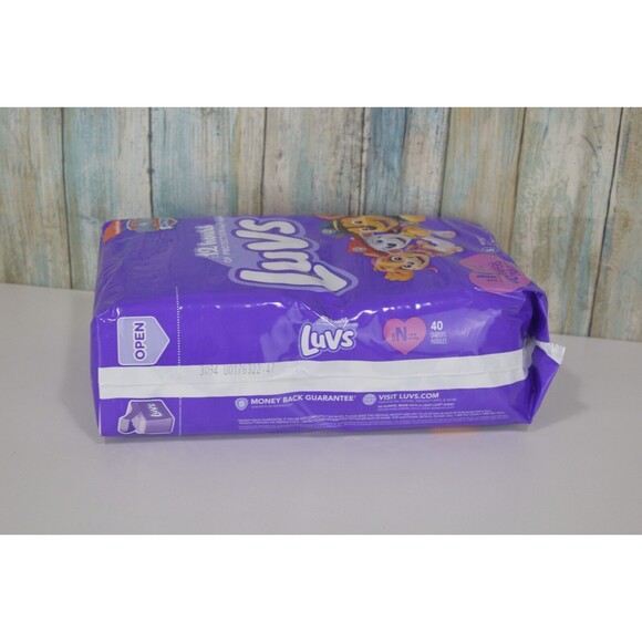 Luvs Newborn Diapers 40 Count 12-Hour Protection Up To 10lbs SEALED - Picture 3 of 6